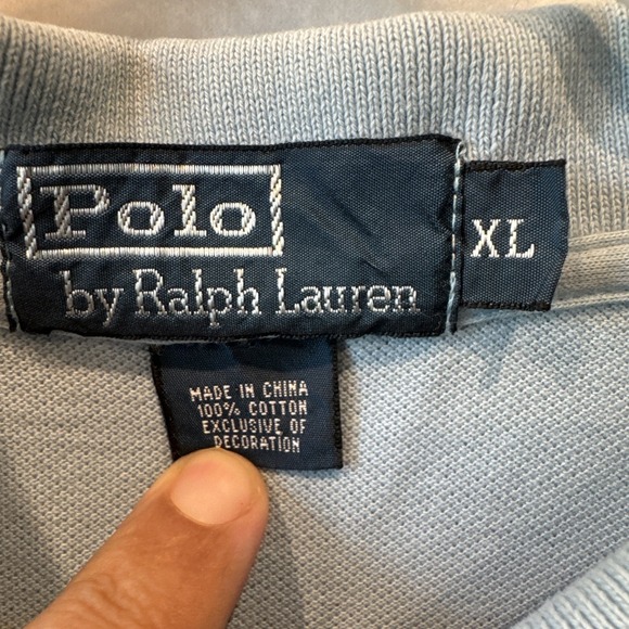 Polo Ralph Lauren Big Pony Polo Shirt Short Sleeve Baby Blue #3 Men's Size XL - Picture 4 of 8